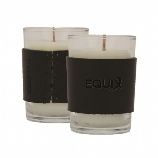 Harper Leather Wrapped Candle