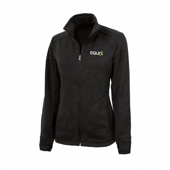 Ladies Heathered Fleece Jacket
