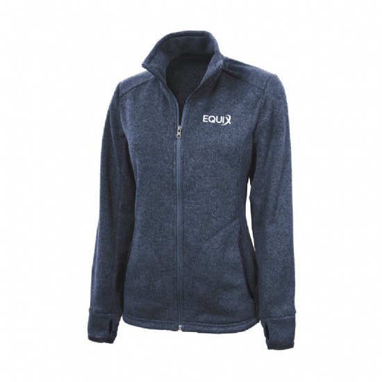 Ladies Heathered Fleece Jacket #2