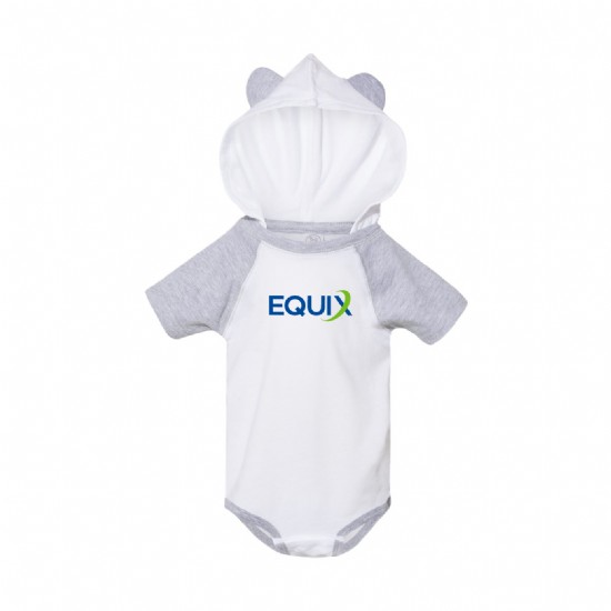 Rabbit Skins Infant Raglan Bodysuit w/ Ears - Short Sleeve #3