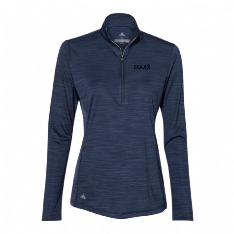 Adidas Ladies Lightweight Melange 1/4 Zip Pullover #2