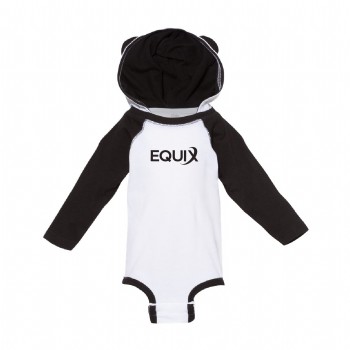 Rabbit Skins Infant Raglan Bodysuit w/ Ears - Long Sleeve